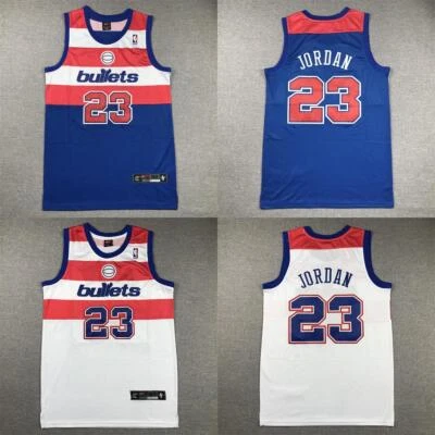 Adult Baltimore Bullets 23 Shirt Top Stitched S-2XL - Immagine 1 di 2