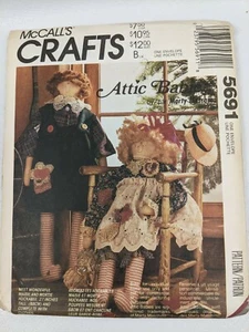 McCall's Crafts 5691Attic Babies Doll Clothes - Picture 1 of 2
