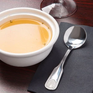 12 SHELLEY EXTRA HEAVY WEIGHT BOUILLON SPOONS 18/0 S/S FREE SHIPPING US ONLY - Picture 1 of 1