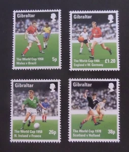Gibraltar 1998 World Football Championships SG823/6 MNH UM unmounted mint - Imagen 1 de 1