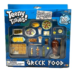 Mini juego de comida Teeny Tinies GREEK FOOD juguete muñeca/casa de muñecas miniaturas 20 piezas - Imagen 1 de 3