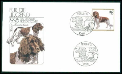 ALEMANIA FDC 1995 PERROS MÜNSTERLÄNDER PERRO CHIENS CANI PERROS SOBAKI PERROS m2731 Foto 1 de 2