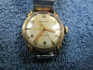Bulova Self Winding L1 Watch Running Speidel Gold Tone 160-64HHH - Picture 1 of 12