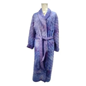 Lord & Taylor. Upcycled, OOAK Purple Tie Dyed Bathrobe. Size: Medium - Picture 1 of 8