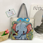 Printed Canvas Shoulder Bag,Handmade Canvas Bag for Women Girls,Cute Cartoon Bag