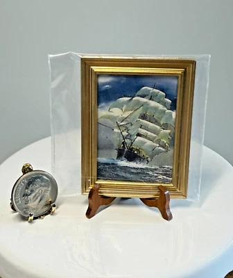 Кукольный домик миниатюрный парусный корабль в море от Jacqueline's 1:12 - Изображение 1 из 4