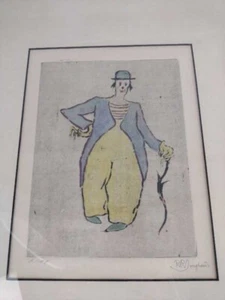 Rudolf Rheinhold Junghanns - grabado en seco de un payaso no. 4 - firmado numerado - Imagen 1 de 7