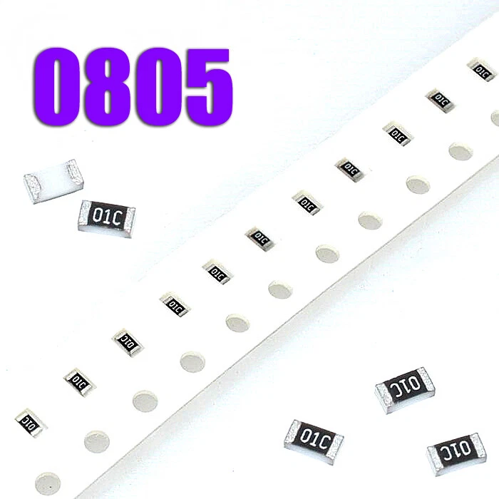 0805 Widerstand Auswahl 1Ohm - 1MOhm 1/8W 125mW 50 Stück 1% SMD Widerstände - Bild 1 von 1
