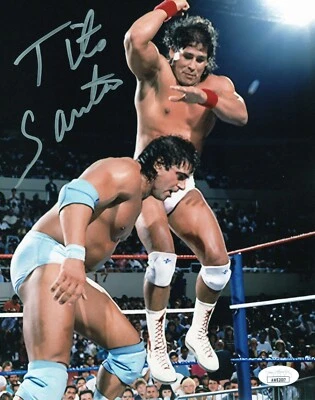 Tito Santana autographed signed 8x10 photo WWF JSA COA El Matador - Image 1 of 2