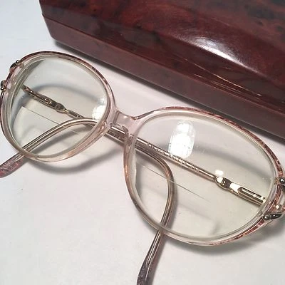 Silver Dollar Vintage Rx Eyeglasses Frames Lois Color #1 80s 63 15 135 - Image 1 of 4