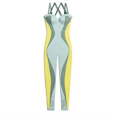 Adidas Ivy Park Knit Catsuit Green Tint/Dark Green/Yellow Tint S New with Tags! - Image 1 of 4