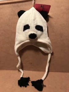 Mambo Australia Panda Winter Hat One Size Fits Most White Very Warm - Picture 1 of 9