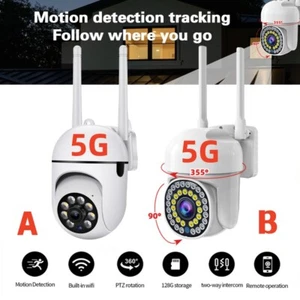 360 Wireless Security Camera System Smart Outdoor 5G Wifi Night Vision Cam 1080P - Picture 1 of 34