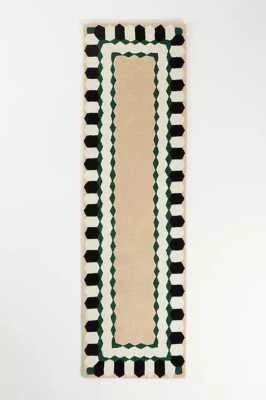 2X6Feet Modern Runner 100%Wool Hand Made Hand Tufted Rug Customized Area Rug - Image 1 of 4