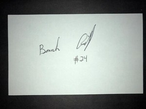 2015 BRAVES: Brandon Cunniff, SIGNED 3x5 Card