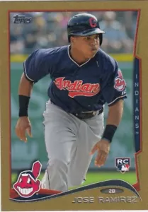 2014 Topps Mini GOLD PARALLEL Cleveland Indians #/63 Rookie/Stars You Pick - Picture 1 of 76