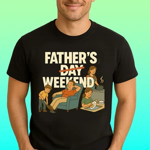 Camiseta Día del Padre Fin de Semana Divertida Regalo Papá Unisex Camiseta Algodón Pesado Papá Broma Camisa - Imagen 1 de 9