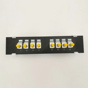 RJ45 Networking Wall Mount Rack Bracket ST Optical Fiber Patch Panel 8-Ports - Afbeelding 1 van 8