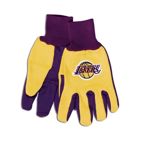 Los Angeles Lakers Wincraft NBA Two Tone Cotton Jersey Gloves FREE SHIP!! Cover