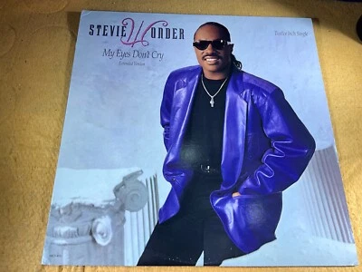 A1-71 STEVIE WONDER My Eyes Don’t Cry - 12” SINGLE - 1987 - MOT-4616  RECORD R&B Foto 1 de 4