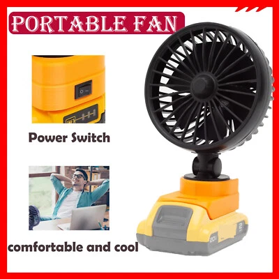 户外作业现场风扇适用于得伟 20V MAX 系列锂电池便携式 — 第 1/4 张图片