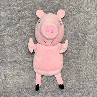 Peppa Pig 2003 Hug N Oink Talking Peluche Risas Suave Relleno Probado Funciona 12" Foto 1 de 4