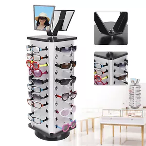 Eyewear Display Stand Sunglasses Display Holder with Mirror for Store/44 Pairs - Picture 1 of 25