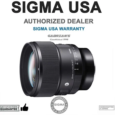 Lente artística Sigma 85 mm f/1,4 DG DN para Sony E. EE. UU. Distribuidor autorizado Foto 1 de 4