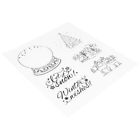 1 Pc Clear Silicone Stamp Set For Diy Card Making And Scrapbooking