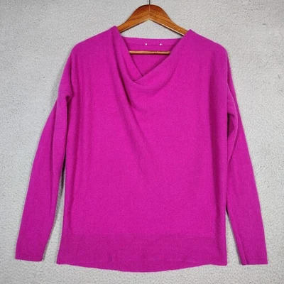 Suéter Sundance para mujer M? Acogedor cuello capucha tejido 100 % cachemir rosa pecho (42") Foto 1 de 4