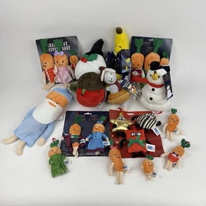 Aldi Kevin die Karotte Stofftiere Dickens Weihnachtslied Sammlerstücke Konvolut - Bild 1 von 9