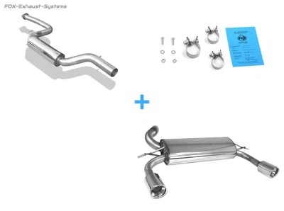 Duplex Complete System from Cat Ford Focus 2 Rs Up 2009 1x100mm Angled With ABS - Image 1 of 4