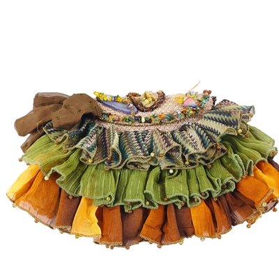 Bolso de viaje Mary Frances con volantes de tela libro de bolsillo cuentas Fairycore caprichoso Foto 1 de 4