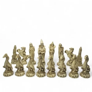Dragons and Wizards Chess set Pieces only Fantasy Set of 2 Box Vintage Preloved - Picture 1 of 24