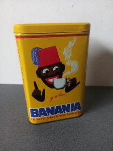 ANCIENNE BOITE METAL BANANIA Y'A BON LE PETIT DEJEUNER FAMILIAL - Imagen 1 de 8