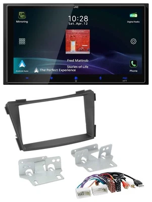 JVC USB Bluetooth 2DIN DAB MP3 Autoradio für Hyundai i40 ab 2011 VF schwarz AUX - Bild 1 von 4