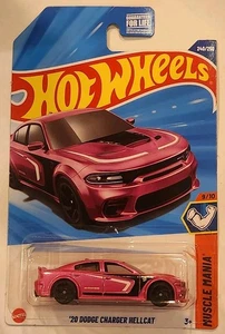 Dodge Charger Hellcat rosa 240/250 2025 Muscle Mania 9/10 Hot Wheels '20 - Imagen 1 de 2