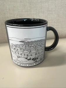 Vintage The Far Side "herd Instincts" Coffee Mug 1985 Gary Larson - Picture 1 of 5