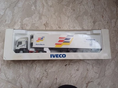 Camion Tir Iveco Ford Fiat Old Cars Eurotech Promozionale Inglese 1/43 MB Origin - Immagine 1 di 4