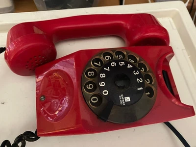 Telefono arredo Design  Rosso Vintage Sip Ts Safnat Milano - Immagine 1 di 3