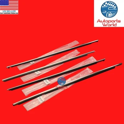 ПОДЛИННЫЙ TOYOTA 13-18 RAV4 ВНЕШНИЙ ПЕРЕДНИЙ ЗАДНИЙ ПРАВАЯ ЛЕВАЯ ДВЕРЬ РЕМЕНЬ МОЛДИНГ НАБОР ИЗ 4 - Изображение 1 из 4