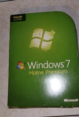 Microsoft Windows 7 Home Premium Upgrade 32 Bit & 64 Bit DVDs Complete w/ Key - Image 1 of 4