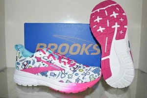 Brooks Women's Trace 4 Hero Medical Running Shoes WIDE 120441 1D 147 White/Pink - Picture 1 of 4