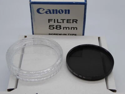 Canon 58mm ND 4x  neutral density filter, 4 x  boxed with genuine keeper mint - Image 1 of 3