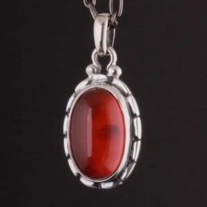 GEORG JENSEN Sterling Pendant Of The Year 2001 with Amber. RARE! 3412101 - Picture 1 of 5
