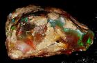 100% natural ethiopian opal 192 ct multi play of color rough loose gemstone ip{3