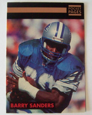 BARRY SANDERS 1993 POCKET PAGES CARD SHOW DIGEST FREE SAMPLE #28