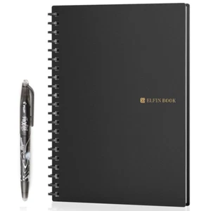 Elfinbook Smart Notebook Erasable Rocketbook Wave Pen Bundles Microwave Reuse - Picture 1 of 13