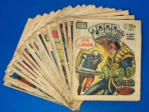 Lot of 20 2000 AD Magazines Prog 288-307 COMPLETE! Judge Dredd 30/10/82-12/03/83 - Picture 1 of 24