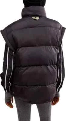 Free People FP Movement In A Bubble Puffer Vest Black sz XS NWT $148 - Image 1 of 4